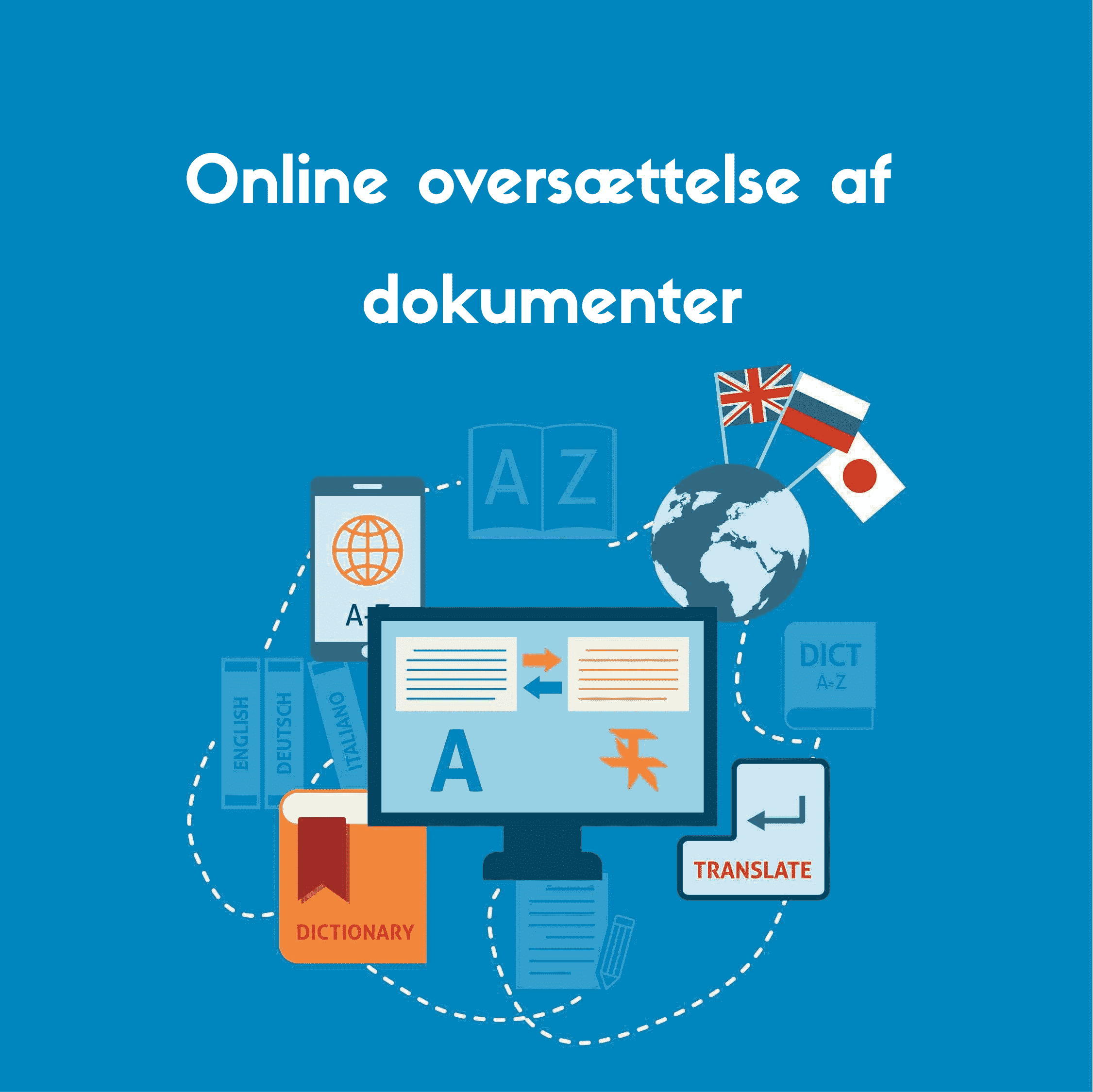 Dette billede giver dig en idé om, hvordan online dokumentoversættelsesværktøjet vil arbejde for at oversætte dit dokument.