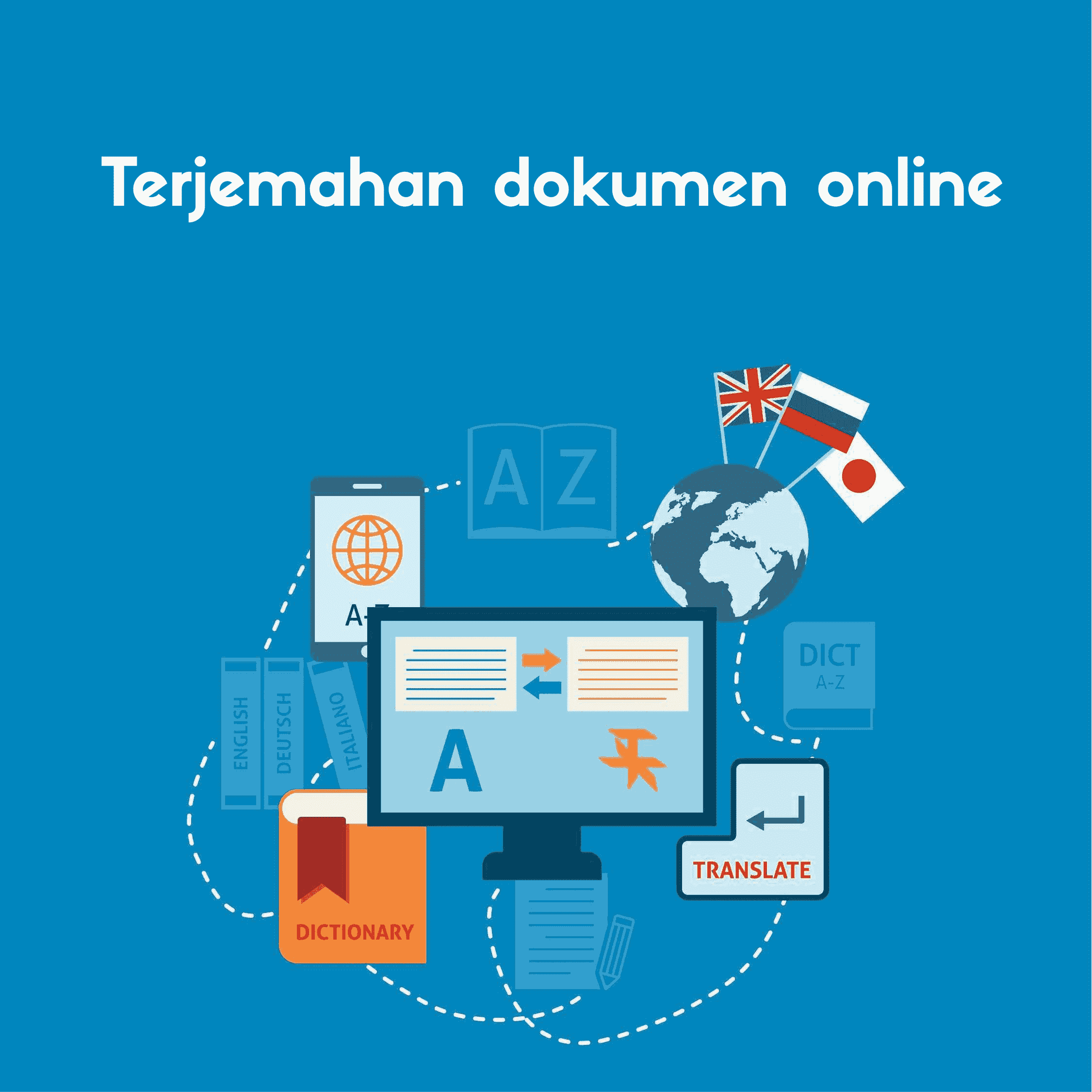 Gambar ini memberi Anda gambaran tentang bagaimana alat penerjemahan dokumen online akan bekerja untuk menerjemahkan dokumen Anda.