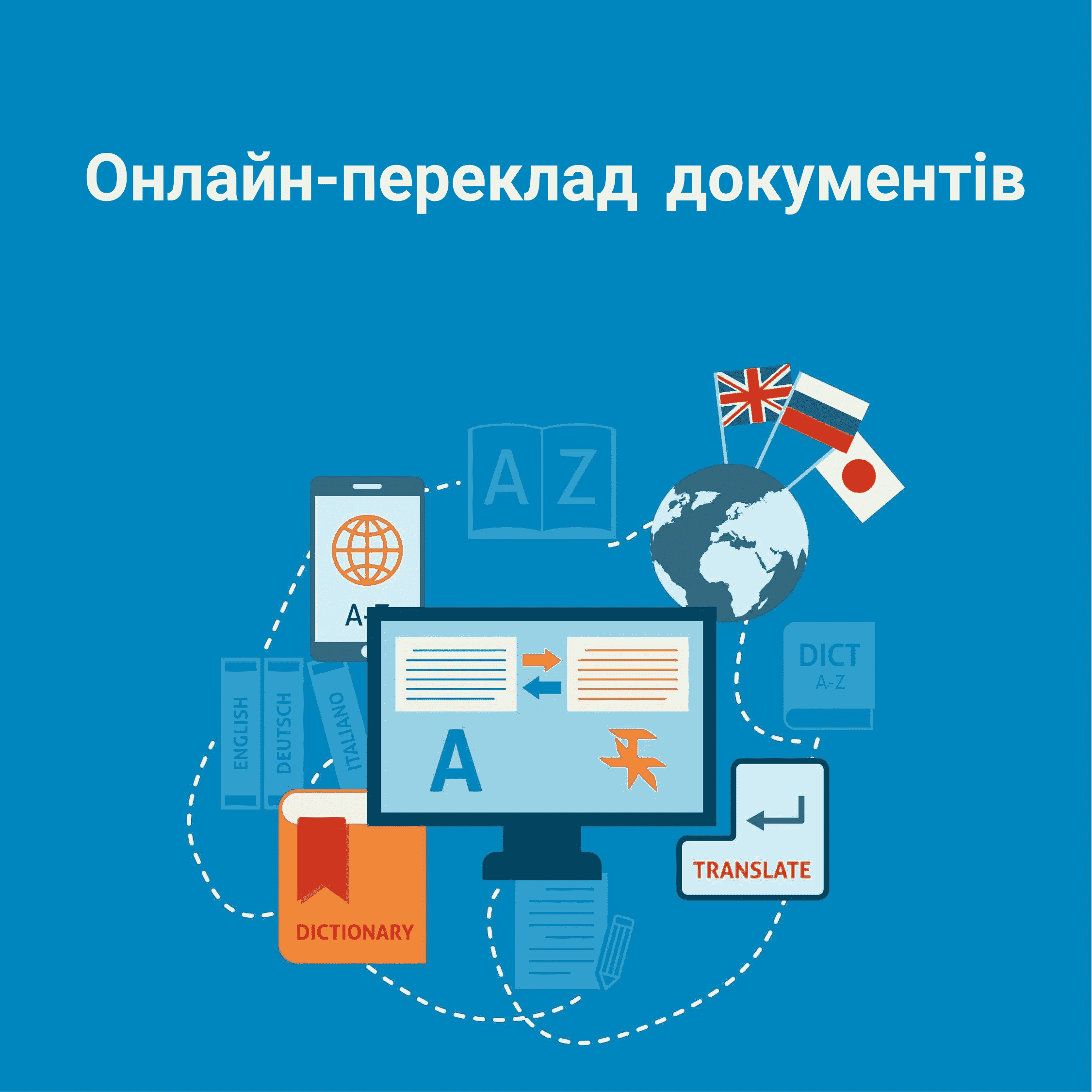 Це зображення дає вам уявлення про те, як працюватиме інструмент онлайн-перекладу документів для перекладу вашого документа.